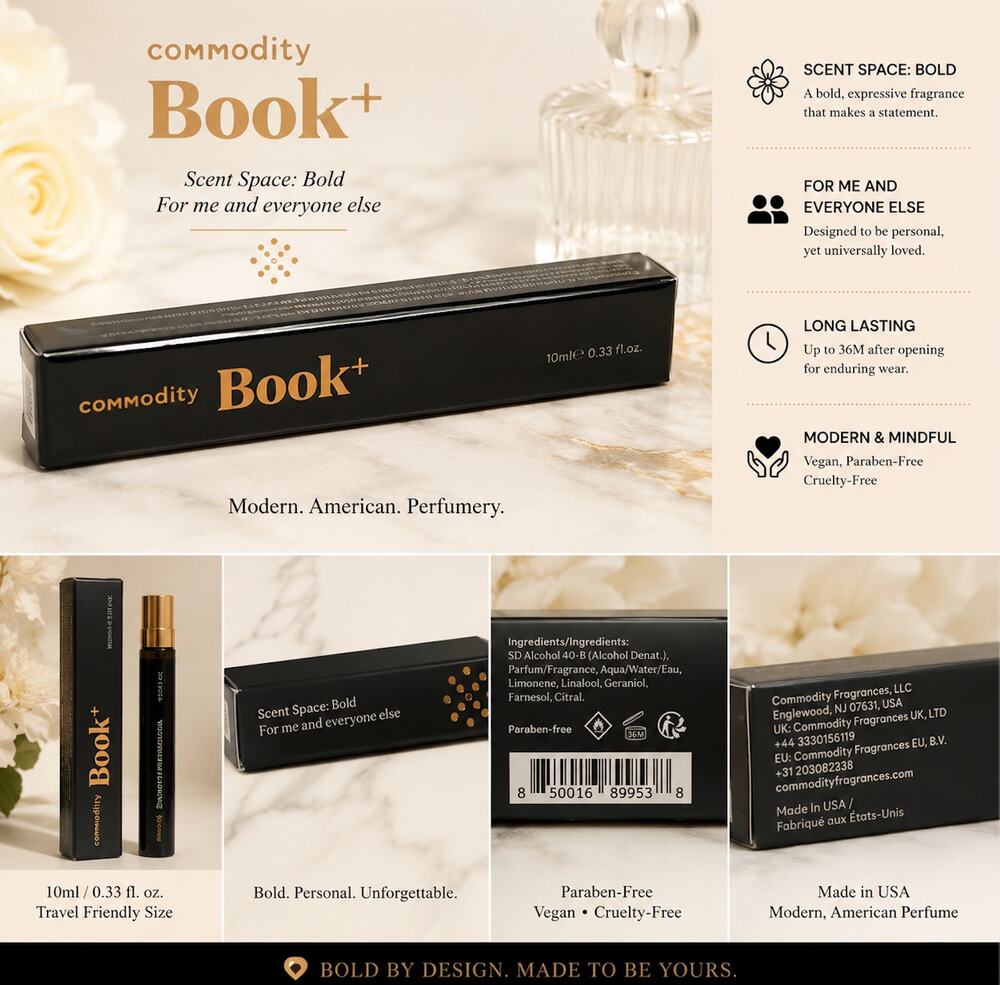 Commodity Book+ Bold 10ml NIB Travel Size